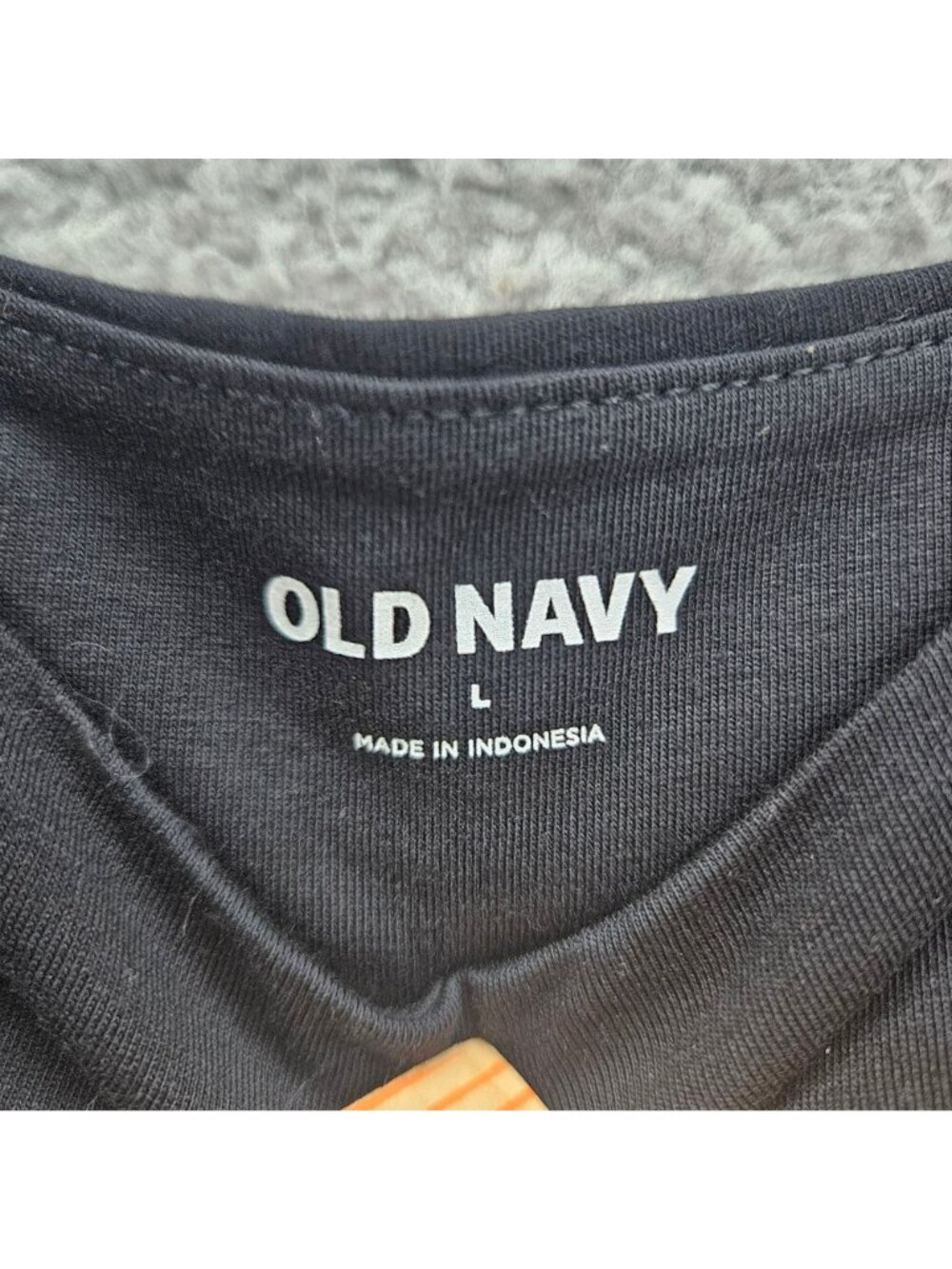 Old Navy Womens Black Bodysuit L Cotton Blend Snap Closure - Picture 2 of 6